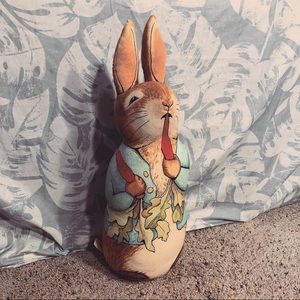 Peter Rabbit 1991 Vintage Nursery Door Stop